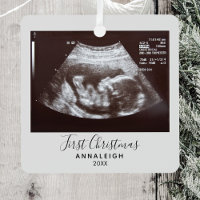First Christmas Pregnancy Ultrasound Announcement