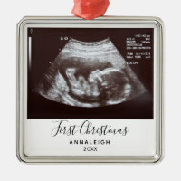 First Christmas Pregnancy Ultrasound Photo Custom
