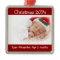 First Christmas Red and White Photo Ornament