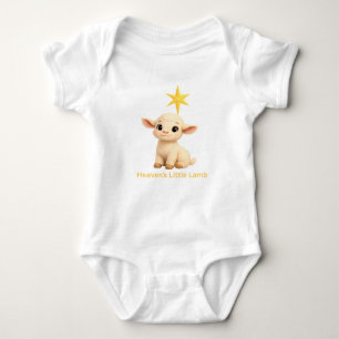 First Christmas Religious Heavens Little Lamb with Baby Bodysuit