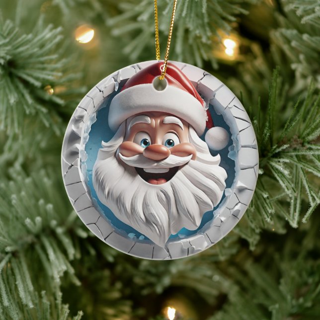 First Christmas Santa Ornament (Tree)