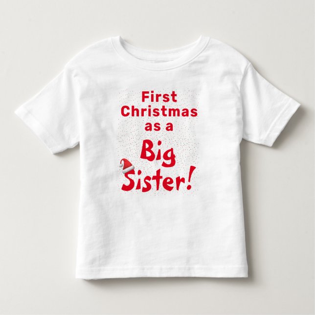 First Christmas Sibling  Toddler T-shirt (Front)