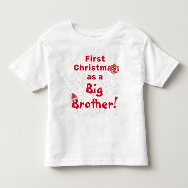 First Christmas Sibling  Toddler T-shirt (Front)