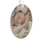 First Christmas Simple Script Custom Baby Photo
