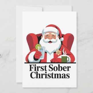 First Christmas Sober Santa Sobriety Xmas