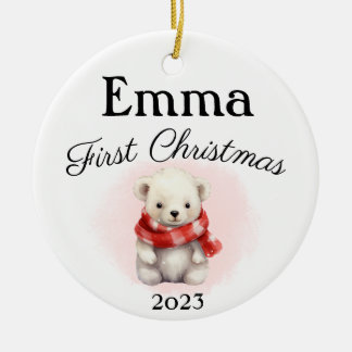 First Christmas Teddy Bear Ornament