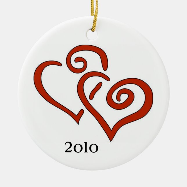 First Christmas Together 2011 Ceramic Ornament (Front)