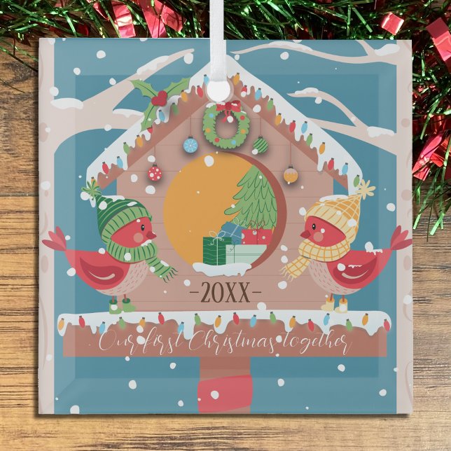 First Christmas Together Cardinals Couple Ornament (Creator Uploaded)