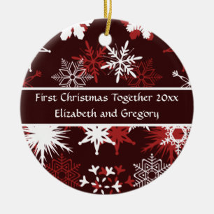 First Christmas together Ceramic Ornament