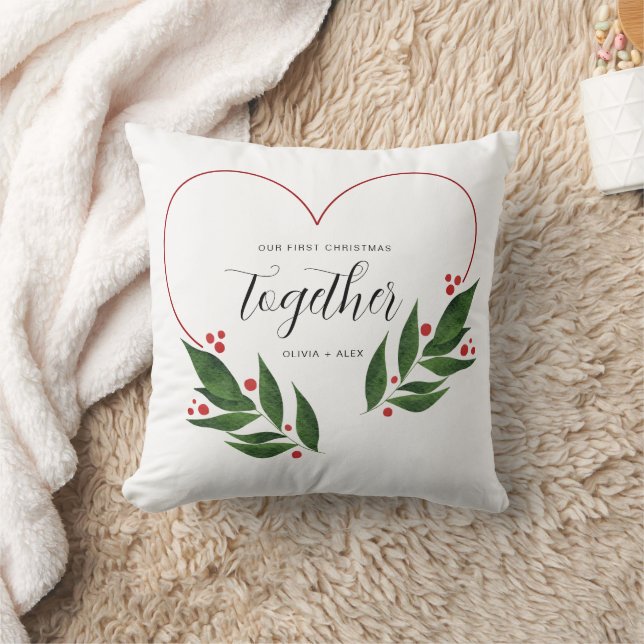 First Christmas Together Christmas Gift for couple Cushion (Blanket)