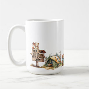 First Christmas Together Couple Newlyweds Camping Coffee Mug