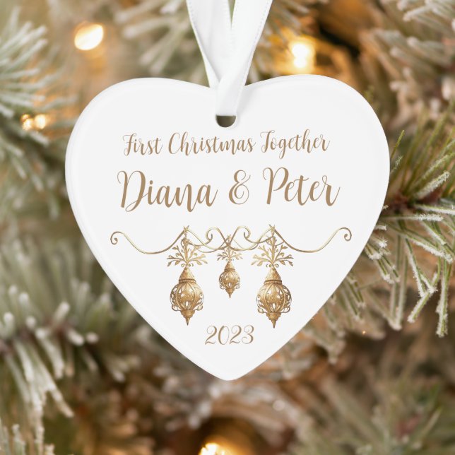 First Christmas together - customisable ornament (Tree)