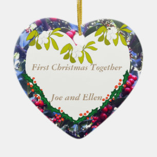 First Christmas Together Keepsake Ceramic Ornament