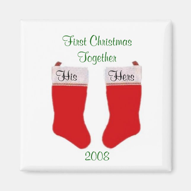 First Christmas Together Magnet (Front)