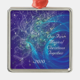 FIRST CHRISTMAS TOGETHER METAL TREE DECORATION
