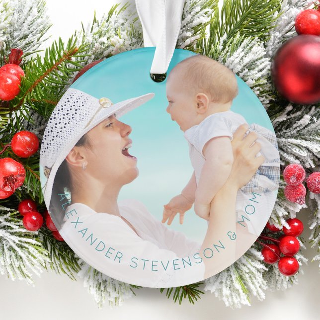 First Christmas together new baby teal Ornament (Creator Uploaded)