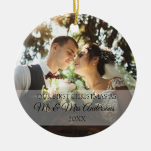 First Christmas Together Personalised Ceramic Ornament