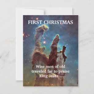 First Christmas Wise Men Travel Far Card