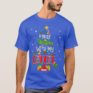 First Christmas With My Gigi Xmas Tree Light Famil T-Shirt