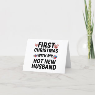 FIRST CHRISTMAS WITH MY HOT NEW HUSBAND HOLIDAY CARD