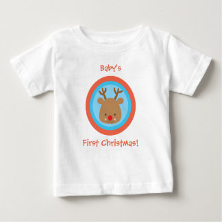 First Christmas Xmas Rudolf T Shirt