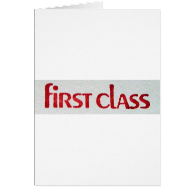 FIRST CLASS (Front)