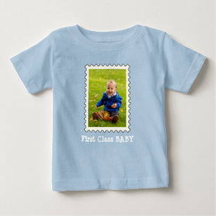FIRST CLASS BABY Best Baby Ever custom photo T-Shirt