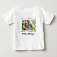 FIRST CLASS DAD Best Dad custom horizontal photo