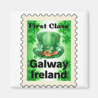 First Class Galway Ireland Stamp Magnet