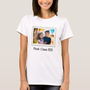 FIRST CLASS KID Best Kid custom horizontal photo T-Shirt