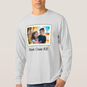 FIRST CLASS KID Best Kid custom horizontal photo T-Shirt