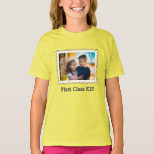 FIRST CLASS KID Best Kid custom horizontal photo T-Shirt