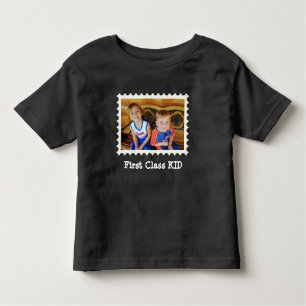 FIRST CLASS KID Best Kid custom horizontal photo Toddler T-Shirt