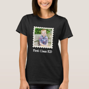 FIRST CLASS KID Best Kid Ever custom square photo T-Shirt