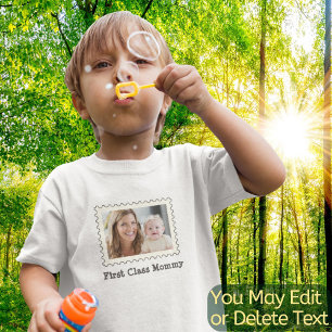 First Class Mummy Best Mum Ever Custom Photo Text Toddler T-Shirt