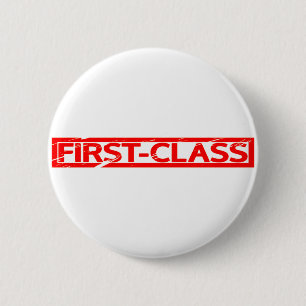 First-class Stamp 6 Cm Round Badge