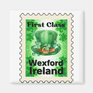 First Class Wexford Ireland Stamp Magnet