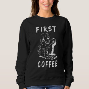 First Coffee I Hate Mornings Thin Ice Cute Hand Dr Sweatshirt
