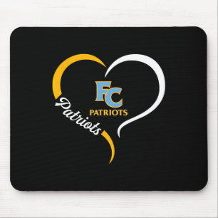 First Colonial Patriots Logo Half Heart Slogan Hs Mouse Pad