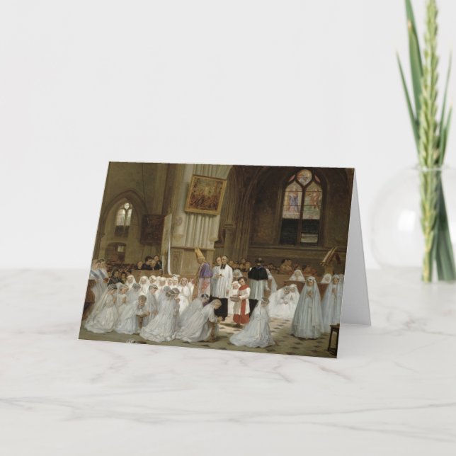 First Communion, 1867 Card (Front)