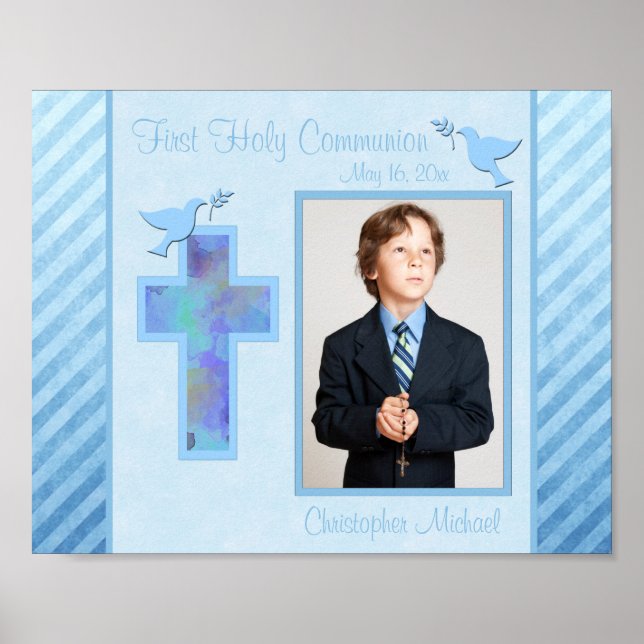 First Communion 8"x10" Photo Frame Insert Poster (Front)