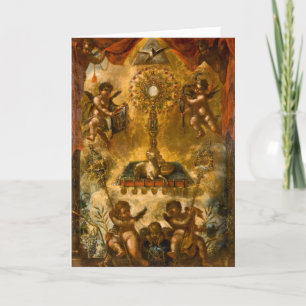 First Communion Allegory of the Eucharist Card