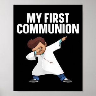 First Communion Art For Boys Girls Kids 1st Holy C Poster