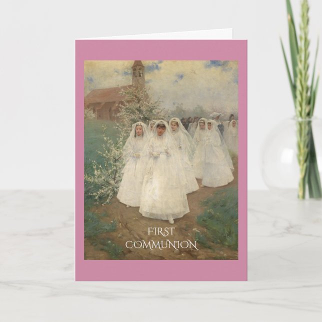 First Communion Card (Front)