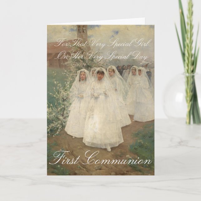 first communion card (Front)