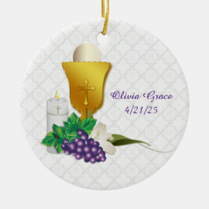 First Communion Ceramic Ornament