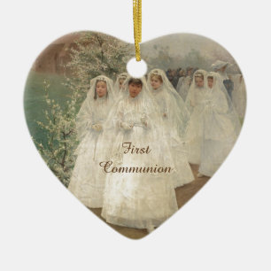 First Communion Ceramic Tree Decoration