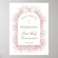 First Communion floral welcome