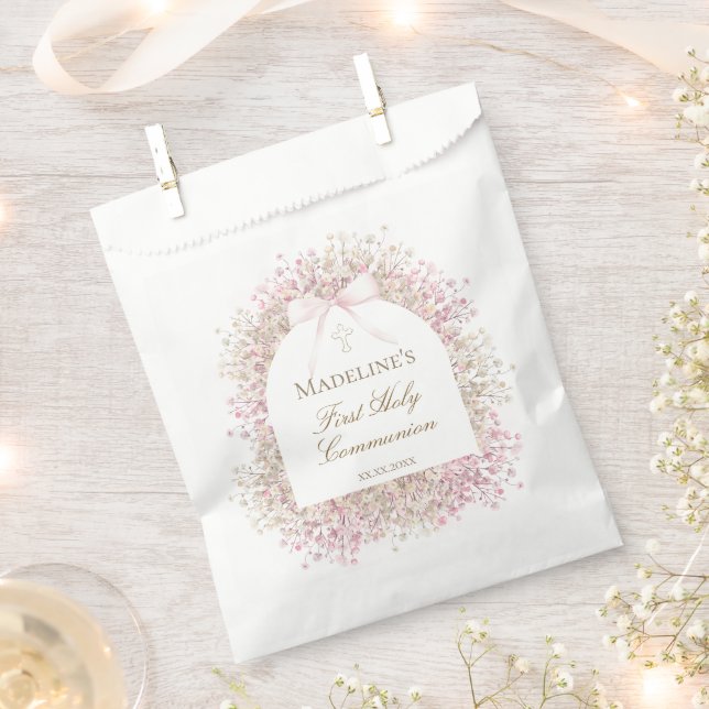 First Communion girl Favour Bag (Clipped)