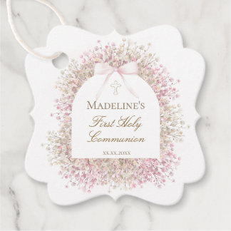 First Communion girl Favour Tags